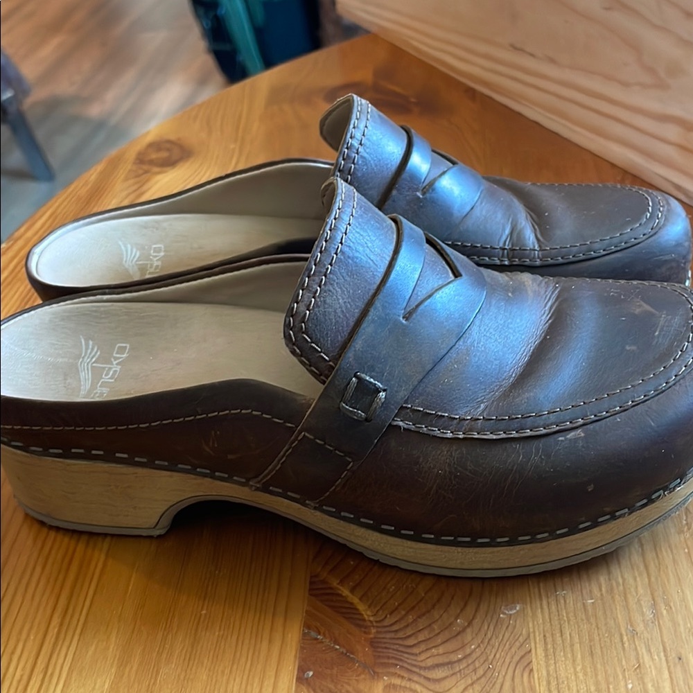 Dansko Brown Leather Womens Shoes